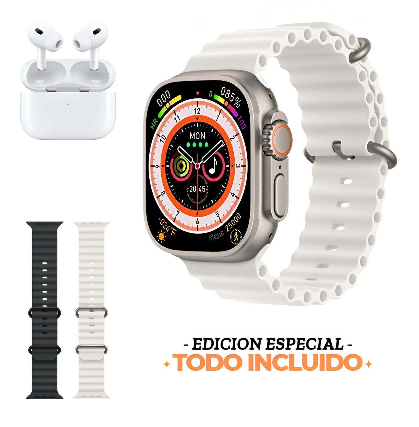 SmartWatch Ultra Pro con 2 correas + AirPds 2ª gen